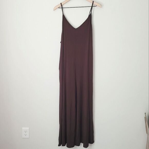 Listicle Tie Strap Wide Leg Tank Jumpsuit Size Medium - Picture 1 of 6